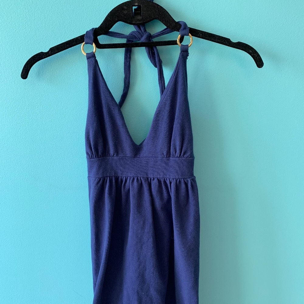 Blue mini dress